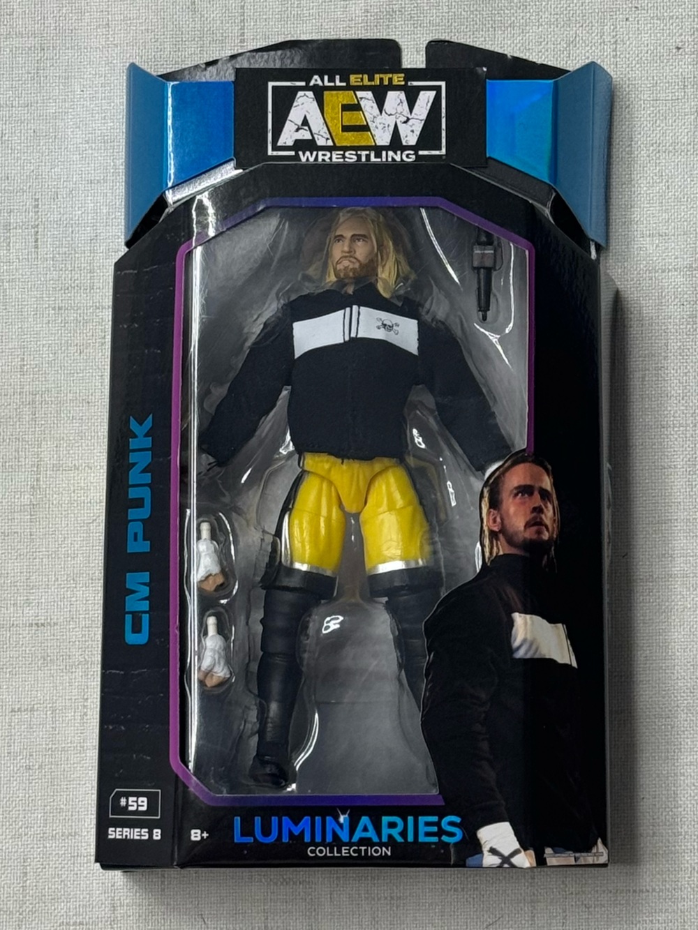 2024 AEW Jazwares Unmatched Series 8 #59 CM Punk [Luminaries Collection]